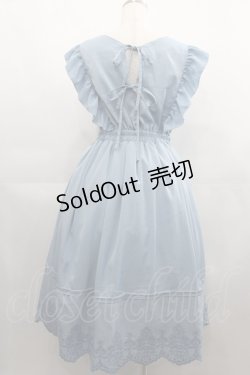 画像2: axes femme POETIQUE / トランプ刺繍エプロンワンピース M ライトブルー I-25-04-21-063-AX-OP-HD-ZI