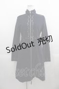 Rozen Kavalier / フロント刺繍ZIPハイネックワンピース  ネイビーＸシルバー I-25-04-21-070-OO-OP-HD-ZI