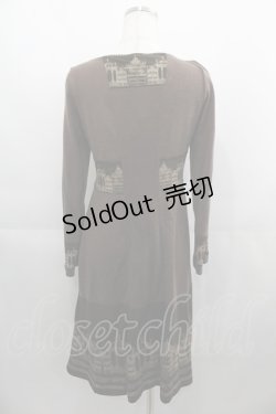 画像2: OZZ ANGELO / ゲートptカシュクールワンピース  ブラウン I-25-04-21-073-OO-OP-HD-ZI