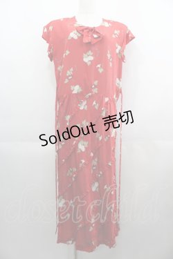 画像1: PINK HOUSE / 朝顔プリントワンピース  赤 I-25-04-21-081-LO-OP-HD-ZI