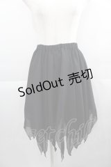 BPN / イレギュラーシフォンスカート  黒 I-25-04-21-094-GO-BL-HD-ZT383