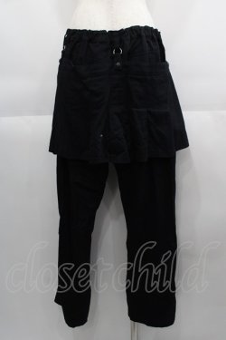 画像2: ALGONQUINS / プリーツ付きパンツ  黒 I-25-04-21-102-AL-PA-HD-ZI