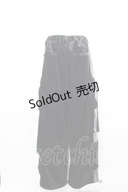 画像2: REFLEM / 2WAYワイドカーゴベロアパンツ  黒 I-25-04-21-103-PU-PA-HD-ZI