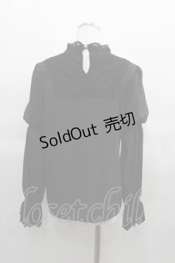 画像2: axes femme POETIQUE / ボリューム袖ブラウス M ブラック I-25-04-21-010-AX-BL-HD-ZI