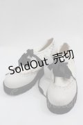 axes femme / 厚底レースアップシューズ M 生成り I-25-04-21-124-AX-SH-HD-ZI