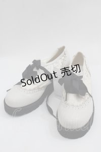 axes femme / 厚底レースアップシューズ M 生成り I-25-04-21-124-AX-SH-HD-ZI