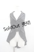 axes femme POETIQUE / フィッシュテールベスト  黒 I-25-04-21-021-AX-TO-HD-ZI