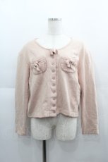 画像1: PINK HOUSE / サイドリボンポケットカーディガン  ピンク I-25-04-21-034-LO-TO-HD-ZT616 (1)