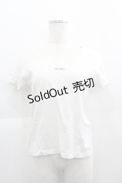 画像1: PINK HOUSE / ロゴプリントTシャツ  白 I-25-04-21-039-LO-TO-HD-ZI