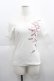 画像1: PINK HOUSE / ロゴ半袖Tシャツ 3(M) 白Ｘ赤 I-25-04-21-040-LO-TO-HD-ZI (1)