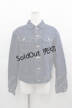 画像1: PINK HOUSE / 裏地チェックブーケフラワー柄デニムジャケット  青デニム I-25-04-21-041-LO-JA-HD-ZI