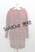 PINK HOUSE / タータンチェックフードコート  赤チェック I-25-04-21-043-LO-CO-HD-ZI