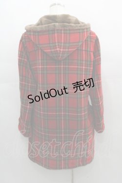 画像2: PINK HOUSE / タータンチェックフードコート  赤チェック I-25-04-21-043-LO-CO-HD-ZI