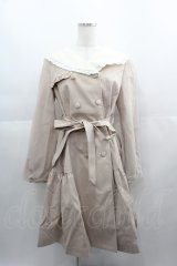 axes femme POETIQUE / フリル襟ガーリートレンチ M ベージュ I-25-04-21-044-AX-CO-HD-ZI