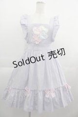 Nile Perch / ハートバルーンワッペンエプロンワンピース  ラベンダー I-25-04-24-049-LO-OP-HD-ZI