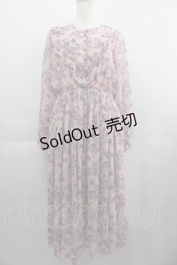 画像1: an another angelus / 三角ヨーク花柄ワンピース  ピンク I-25-04-24-060-CA-OP-HD-ZI