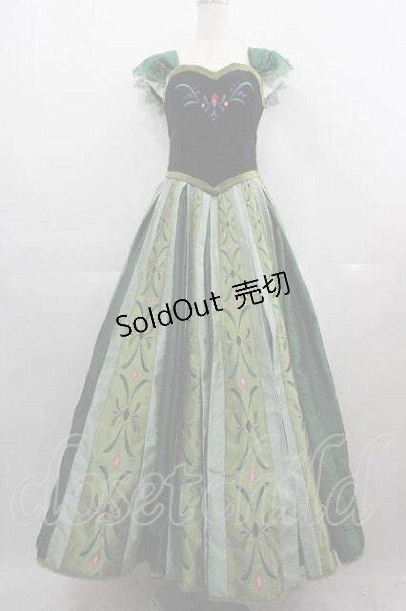 画像1: Secret Honey / Coronation dress & Necklace(Frozen Anna ver.)  グリーン I-25-04-24-066-CA-OP-HD-ZI (1)