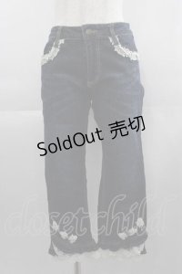 axes femme / ローズレースデニムパンツ  青デニム I-25-04-24-083-AX-PA-HD-ZI