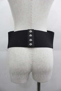画像2: axes femme / ローズ刺繍コルセットベルト  黒 I-25-04-24-088-AX-ZA-HD-ZI