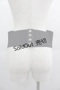 画像2: axes femme / ローズ刺繍コルセットベルト  黒 I-25-04-24-088-AX-ZA-HD-ZI