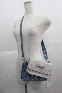 axes femme / バイカラー2WAYポシェット  ブルー I-25-04-24-094-AX-BG-HD-ZI