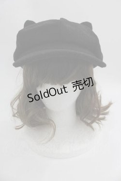 画像2: LOLITAその他(お買取対象外) / ねこみみキャスケット  黒 I-25-04-24-100-LO-AC-HD-ZI