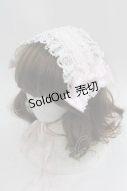 画像1: BABY,THE STARS SHINE BRIGHT / レースフリルリボンヘッドドレス  ピンクＸ白 I-25-04-24-101-BA-AC-HD-ZI