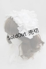 ATELIER PIERROT / レースアップフリルヘッドドレス  白 I-25-04-24-102-EL-AC-HD-ZI
