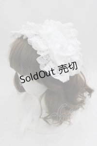 ATELIER PIERROT / レースアップフリルヘッドドレス  白 I-25-04-24-102-EL-AC-HD-ZI