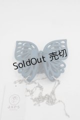 axes femme / マットカラー蝶ヘアークリップ  グリーンＸシルバー I-25-04-24-111-AX-AC-HD-ZI