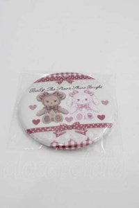 BABY,THE STARS SHINE BRIGHT / Sweet Heart Check柄バッジ  白Ｘ赤 I-25-04-24-116-BA-AC-HD-ZI