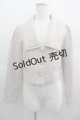 axes femme POETIQUE / ツィードショートジャケット  ピンク I-25-04-24-028-AX-JA-HD-ZI