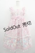 Angelic Pretty / MELODY TOYSハイウエストジャンパースカート  ピンク I-25-04-24-034-AP-OP-HD-ZI