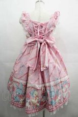画像2: Angelic Pretty / MELODY TOYSハイウエストジャンパースカート  ピンク I-25-04-24-034-AP-OP-HD-ZI (2)