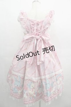 画像2: Angelic Pretty / MELODY TOYSハイウエストジャンパースカート  ピンク I-25-04-24-034-AP-OP-HD-ZI