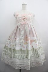 BABY,THE STARS SHINE BRIGHT / Salon de the Minetteベビードールジャンパースカート  ピンク I-25-05-01-050-BA-OP-HD-ZI