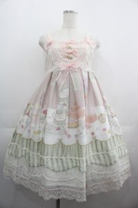 BABY,THE STARS SHINE BRIGHT / Salon de the Minetteベビードールジャンパースカート  ピンク I-25-05-01-050-BA-OP-HD-ZI