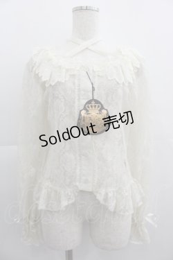 画像1: ALICE and the PIRATES / レースシャーリングブラウス  生成り I-25-05-01-006-PA-BL-HD-ZI