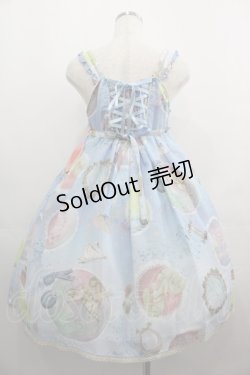画像2: BABY,THE STARS SHINE BRIGHT / 天体のHarmonia 天使の如く歌う星界の旋律 柄Vegaジャンパースカート  サックス I-25-05-01-052-BA-OP-HD-ZY