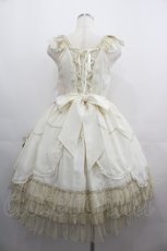 画像2: BABY,THE STARS SHINE BRIGHT / 時計うさぎの HEART TRUMPジャンパースカート  白Ｘ赤 I-25-05-01-053-BA-OP-HD-ZI (2)