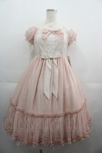 Angelic Pretty / Sugar Sweetミニ袖ジャンパースカート  ピンク I-25-05-01-057-AP-OP-HD-ZI