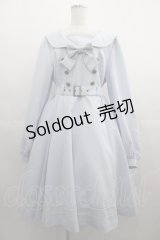 metamorphose / 【プラスサイズ】長袖セーラーリボンワンピース 2 サックス I-25-05-01-067-ME-OP-HD-ZI
