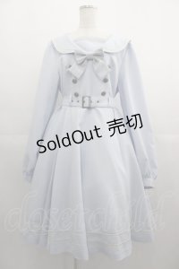 metamorphose / 【プラスサイズ】長袖セーラーリボンワンピース 2 サックス I-25-05-01-067-ME-OP-HD-ZI