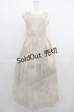画像1: Jane Marple / Heaven's concertoのNo.35スクエアドレス  ライトベージュ I-25-05-01-068-JM-OP-HD-ZI
