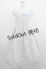 Emily Temple cute / シースルーデイジーワンピース  サックス I-25-05-01-072-ET-OP-HD-ZI