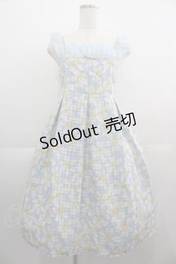 画像1: Emily Temple cute / シースルーデイジーワンピース  サックス I-25-05-01-072-ET-OP-HD-ZI