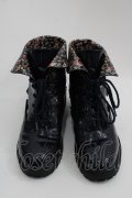 axes femme / レースアップレインブーツ M ネイビー I-25-05-01-125-AX-SK-HD-ZI