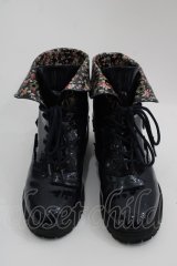 axes femme / レースアップレインブーツ M ネイビー I-25-05-01-125-AX-SK-HD-ZI