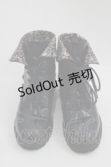 axes femme / レースアップレインブーツ M ネイビー I-25-05-01-125-AX-SK-HD-ZI