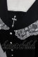 画像3: MA*RS / クロス刺繍セーラー襟ブラウス  黒Ｘ白 I-25-05-01-016-EL-BL-HD-ZI (3)